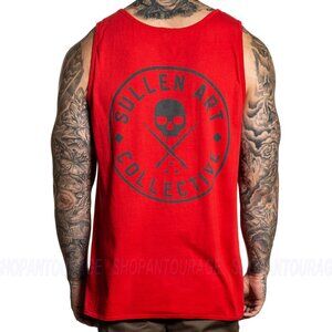 Sullen Art Collective Forever Red SCM3201 Tattoo Tank Top For Men